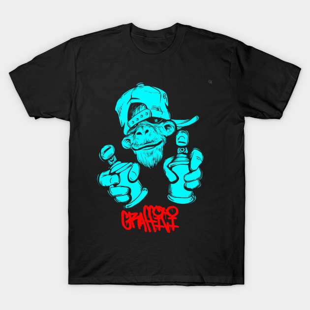 Graffiti Art Paint Gift T Shirt T-Shirt by gdimido